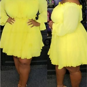 Solid Ruffle Plus Size Boat Neck Tulle M